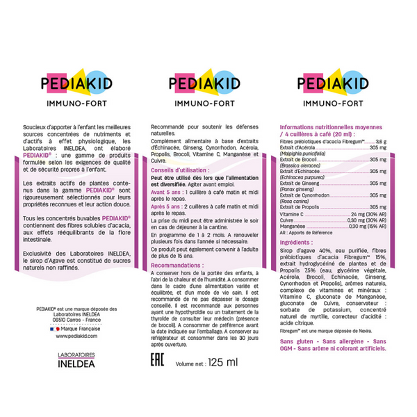 Сироп Імуно-Форт / IMMUNO-FORT - укріплює імунітет для дітей від 6 міс, 125 мл 3918 фото