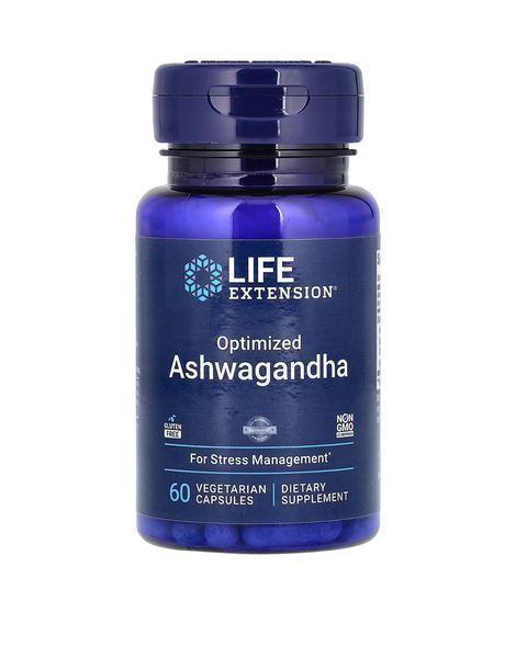 Life Extension, оптимізована ашваганда, 60 вегетаріанських капсул 936 фото Life Extension, оптимізована ашваганда, 60 вегетаріанських капсул 936 фото