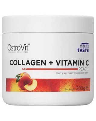 Collagen + Vitamin C 200 грам, гідрозілований яловичий колаген + вітамін с 93933 фото