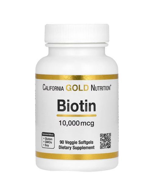 California Gold Nutrition, біотин, 10000 мкг, 90 вегетаріанських капсул 1312 фото California Gold Nutrition, біотин, 10000 мкг, 90 вегетаріанських капсул 1312 фото